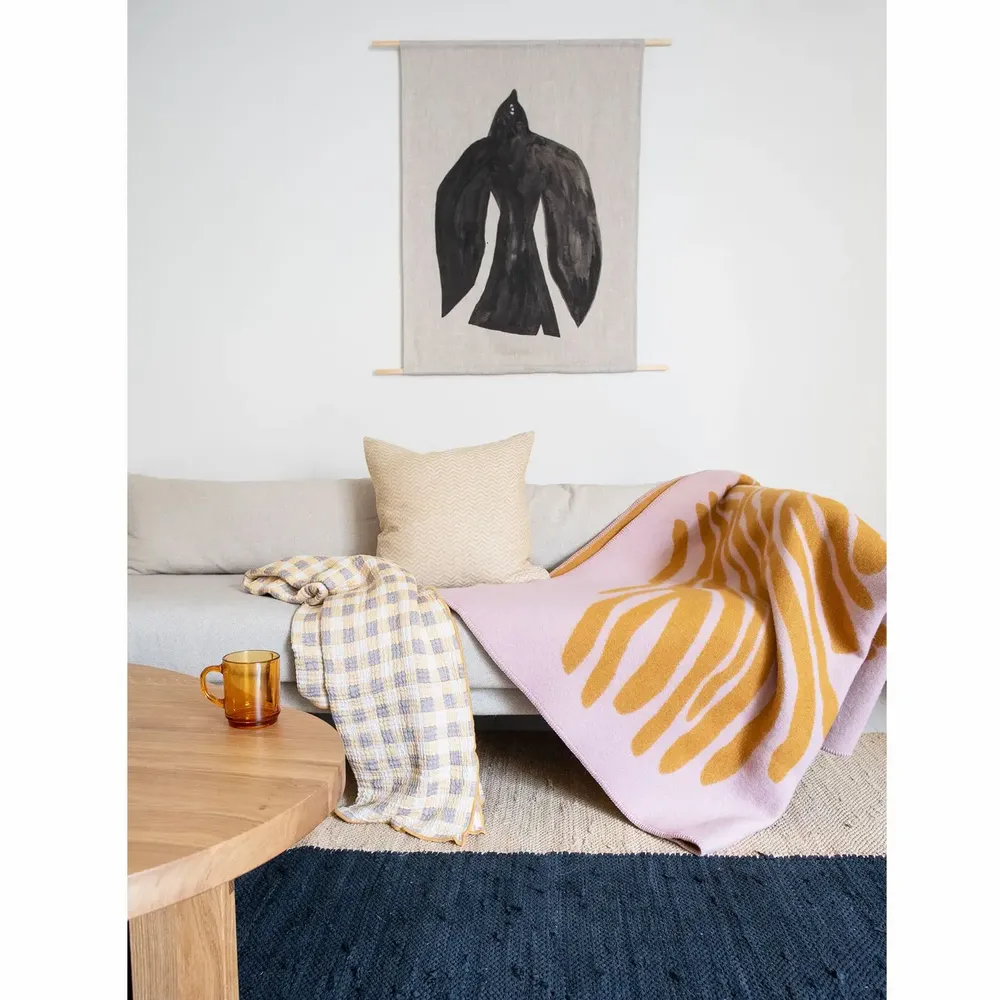 Cushions - Plaids made from lambs wool, linen, and recycled cotton - BRITA SWEDEN