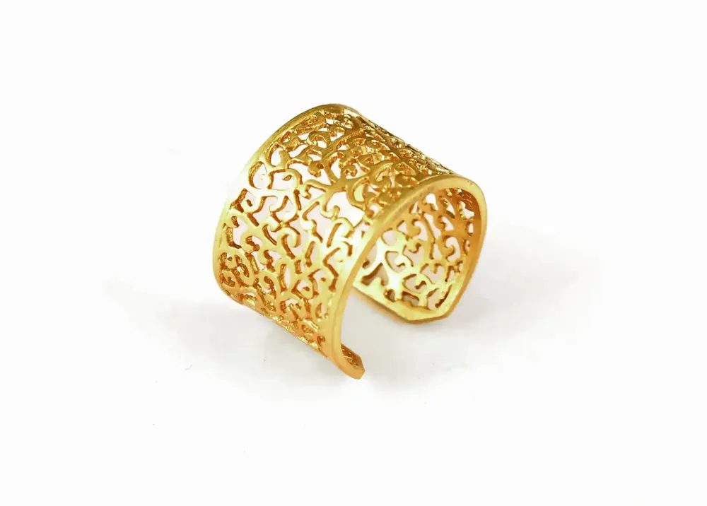 Jewelry - ADJUSTABLE RING\" SECRET GARDEN\ " - KARAWAN AUTHENTIC
