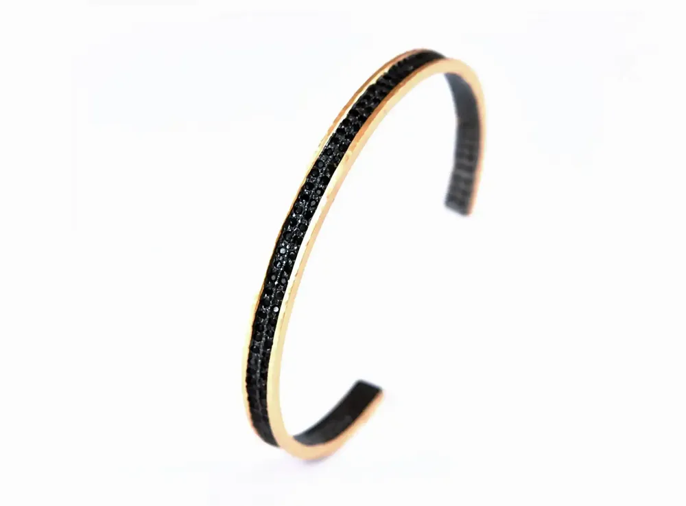 Bracelets - BRACELET AJUSTABLE ''NUIT DES TEMPS'' - COLLECTION ARKEOS - KARAWAN AUTHENTIC