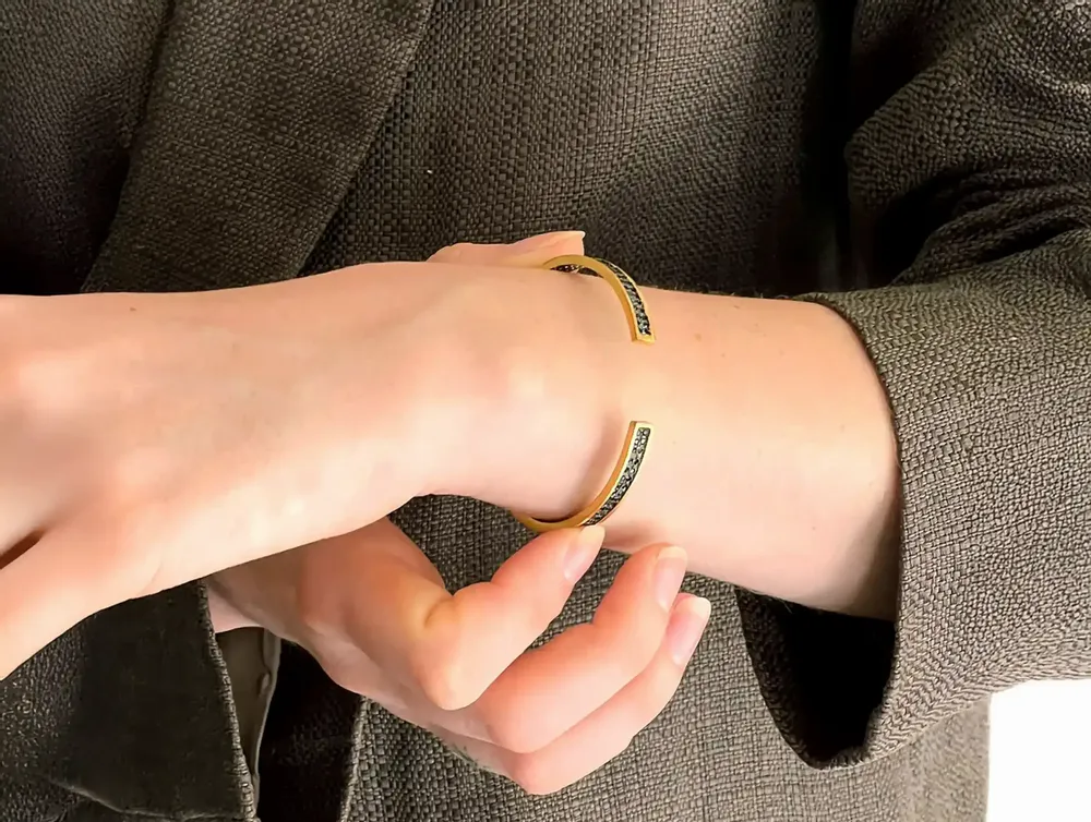 Bracelets - BRACELET AJUSTABLE ''NUIT DES TEMPS'' - COLLECTION ARKEOS - KARAWAN AUTHENTIC