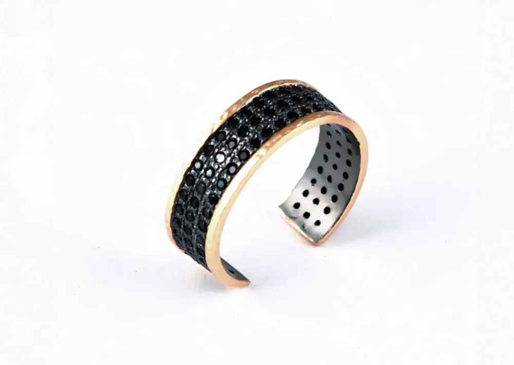 Bijoux - ANNEAU AJUSTABLE ''NUIT DES TEMPS'' - KARAWAN AUTHENTIC