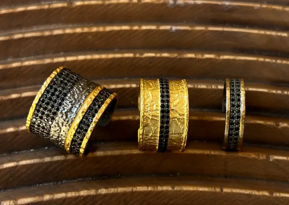 Bijoux - ANNEAU AJUSTABLE ''NUIT DES TEMPS'' - KARAWAN AUTHENTIC