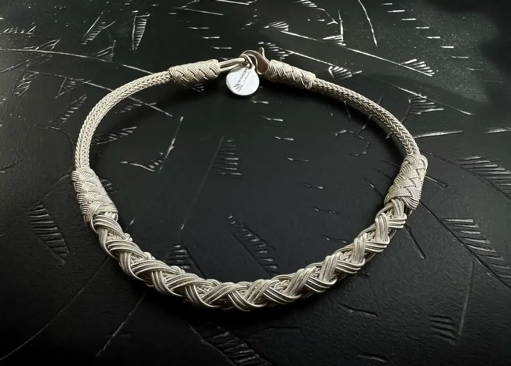 Bracelets - 925 SILVER BRAIDED BRACELET FOR MEN AND WOMEN - KARAWAN AUTHENTIC