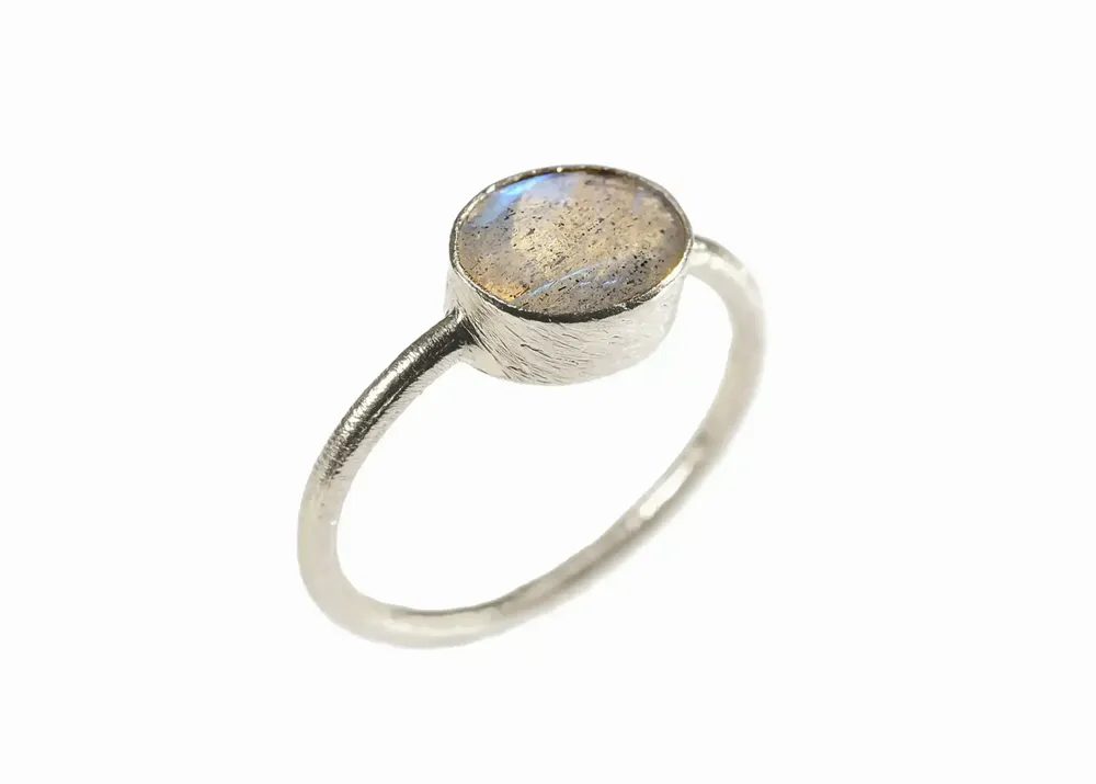 Jewelry - RING\" DROP\” STERLING SILVER LABRADORITE - KARAWAN AUTHENTIC