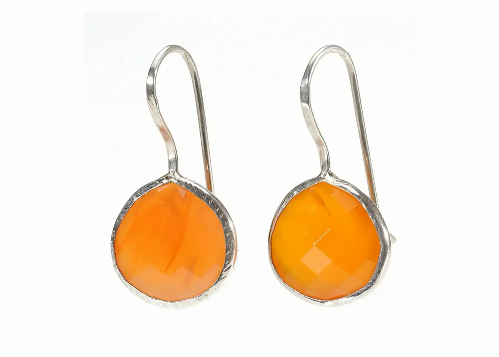 Jewelry - SILVER EARRINGS\" DROP\” CARNELIAN - KARAWAN AUTHENTIC