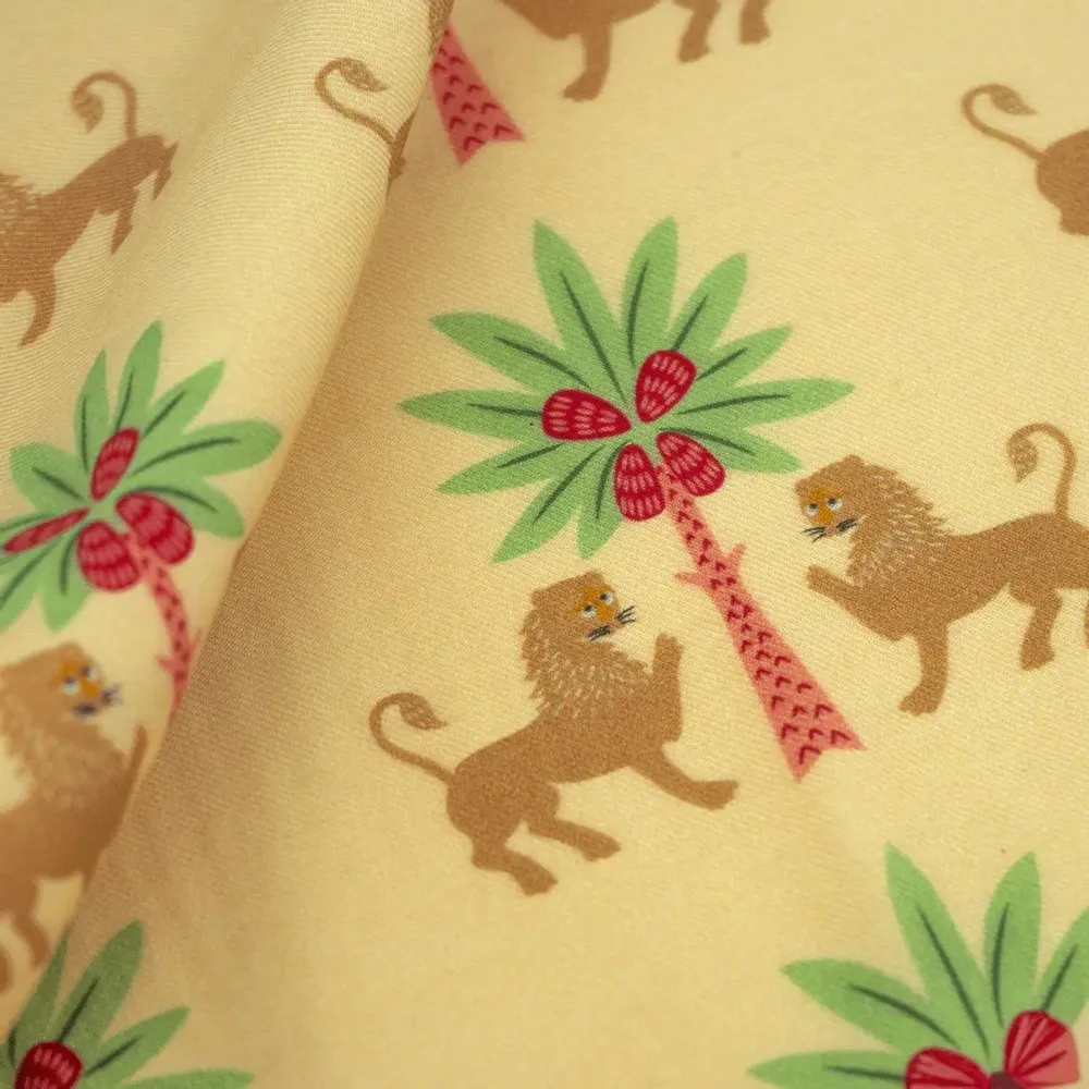 Tissus - « Royal Lion » – L’esprit du royaume doré de Palerme - ELENA SCARLATA STUDIO