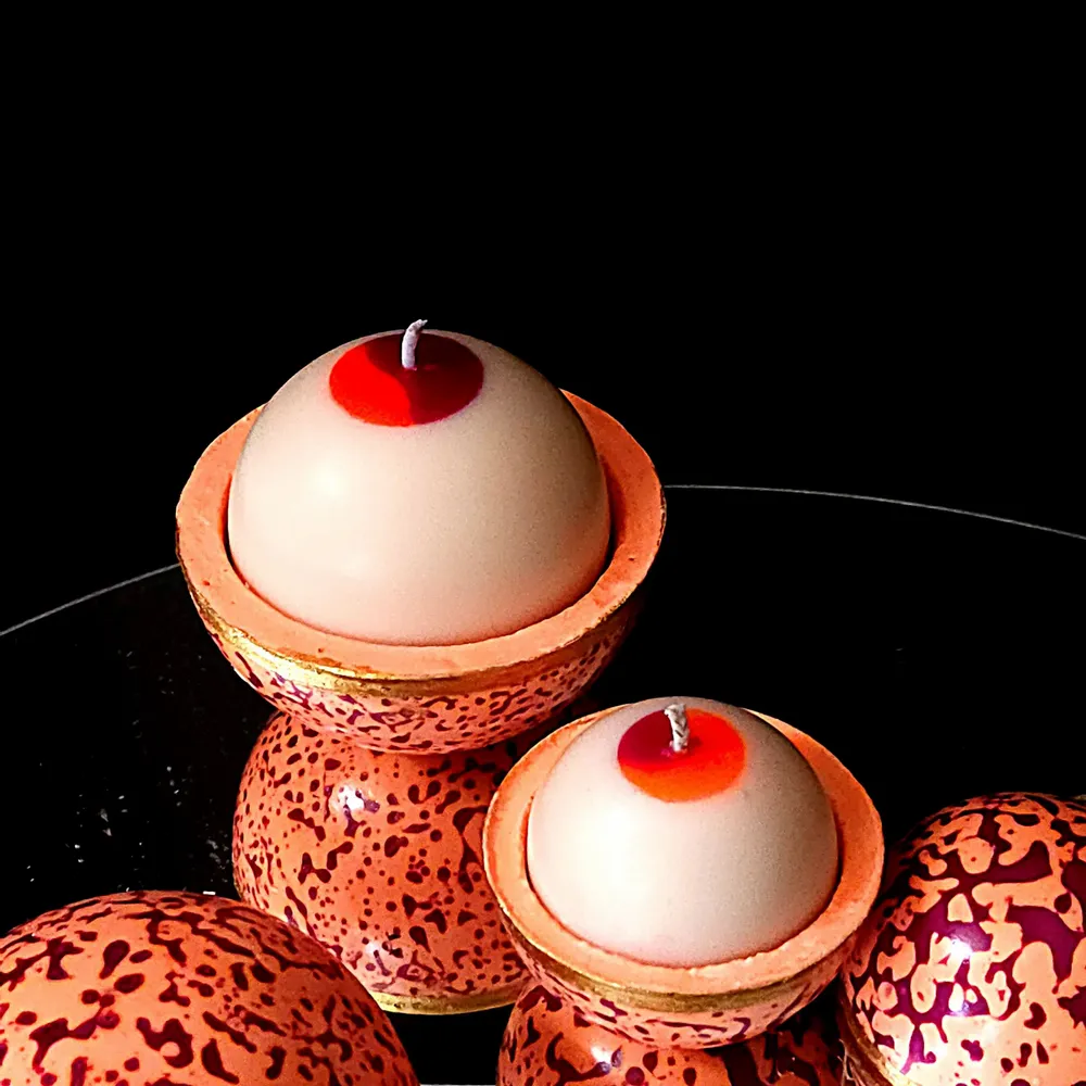 Gifts - Globe Candle\" Bollywood Orange Blossom - PONPON CURIOSITAS