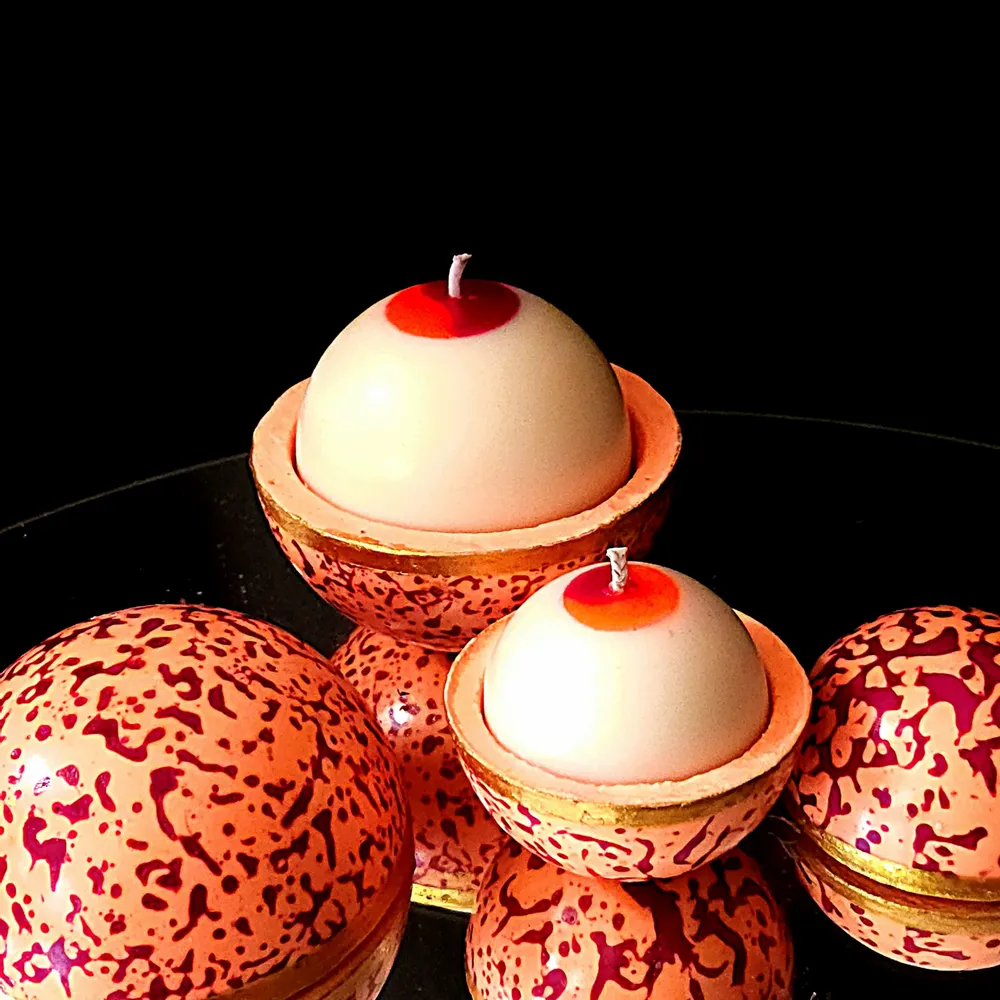Gifts - Globe Candle\" Bollywood Orange Blossom - PONPON CURIOSITAS