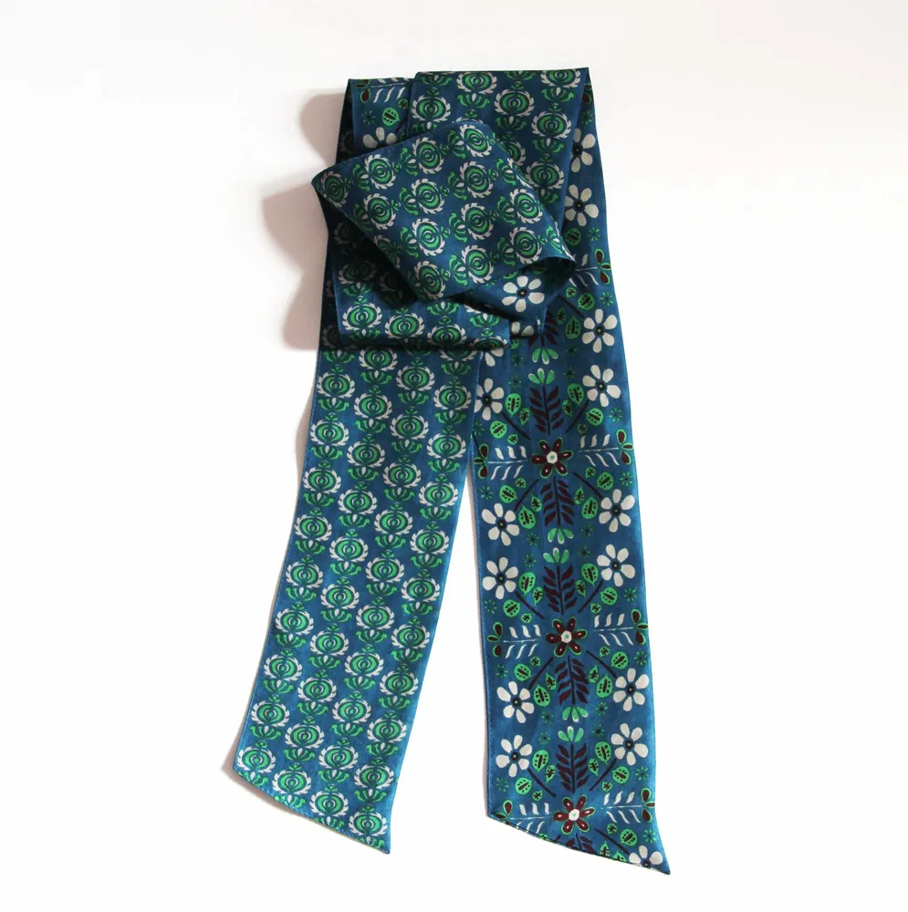 Foulards et écharpes - Foulard en Soie Les Bandeaux Slash Les Belles Vagabondes - LES BELLES VAGABONDES