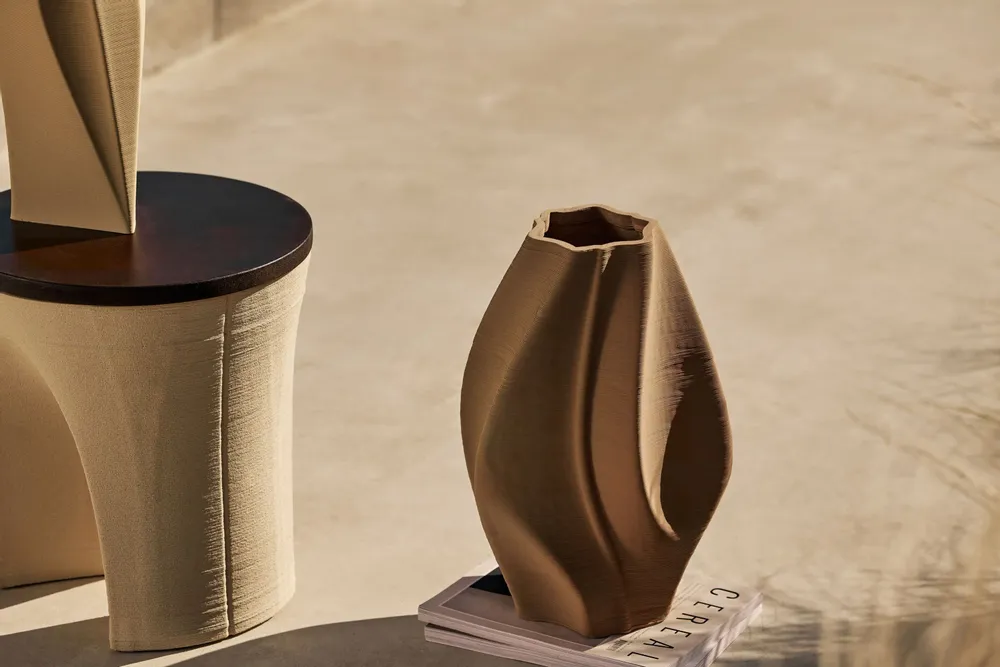 Vases - 'FLAME' vase - 3D printed ceramic decorative vase - KERAMIK