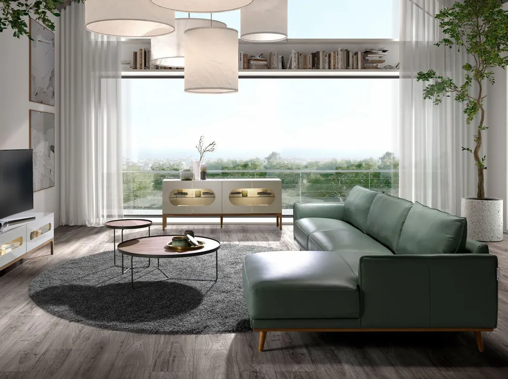 Tables basses - Table basse ronde en noyer - ANGEL CERDÁ