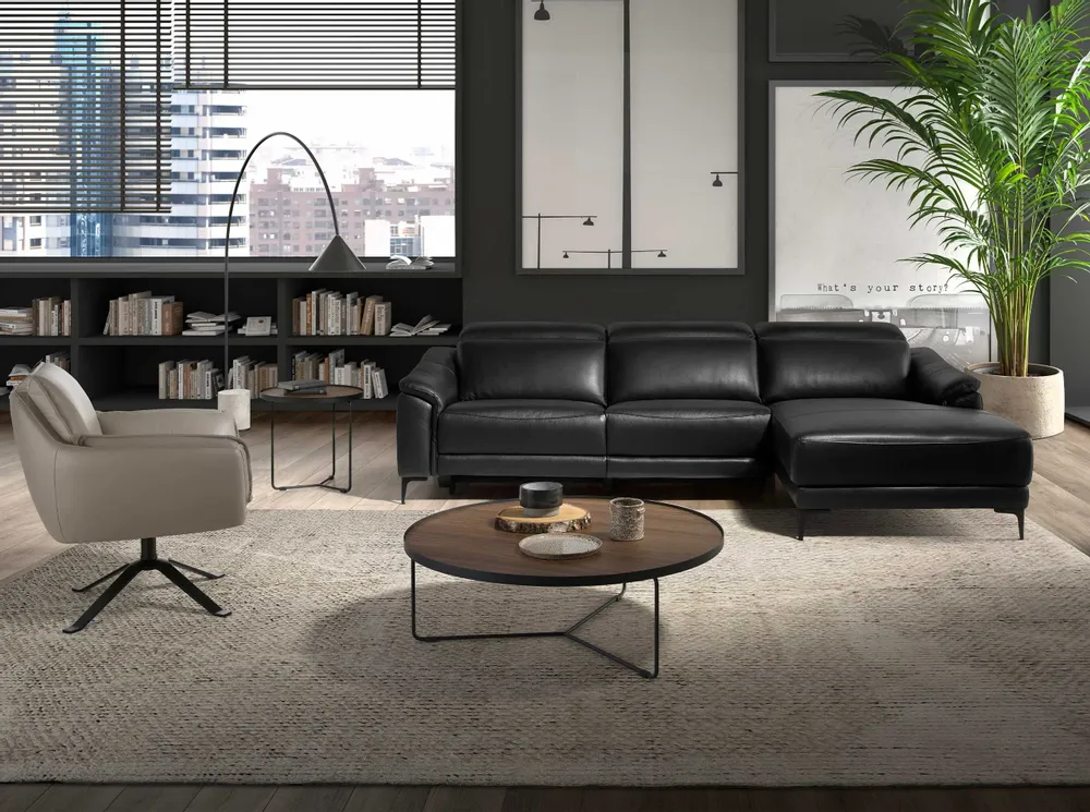 Tables basses - Table basse ronde en noyer - ANGEL CERDÁ