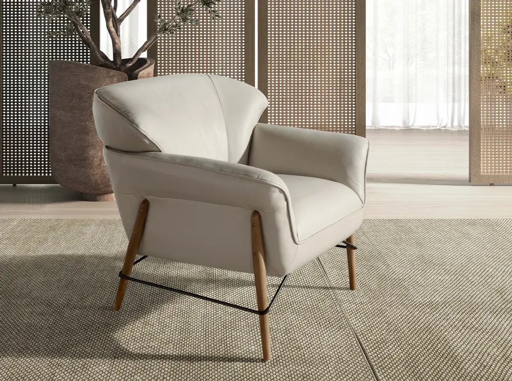 Armchairs - Sand leather armchair - ANGEL CERDÁ