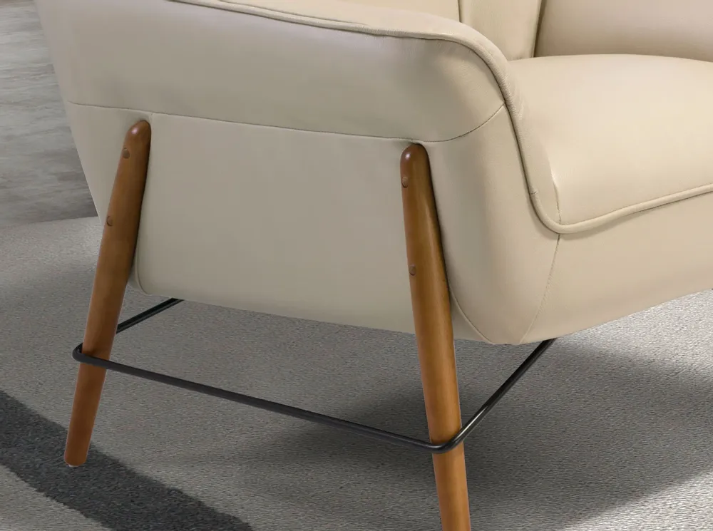 Armchairs - Sand leather armchair - ANGEL CERDÁ