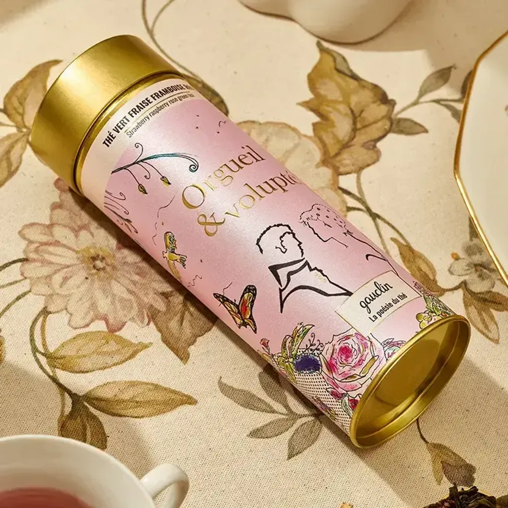 Gifts - Orgueil & Volupté bottle - Organic strawberry raspberry green tea - GAUCLIN