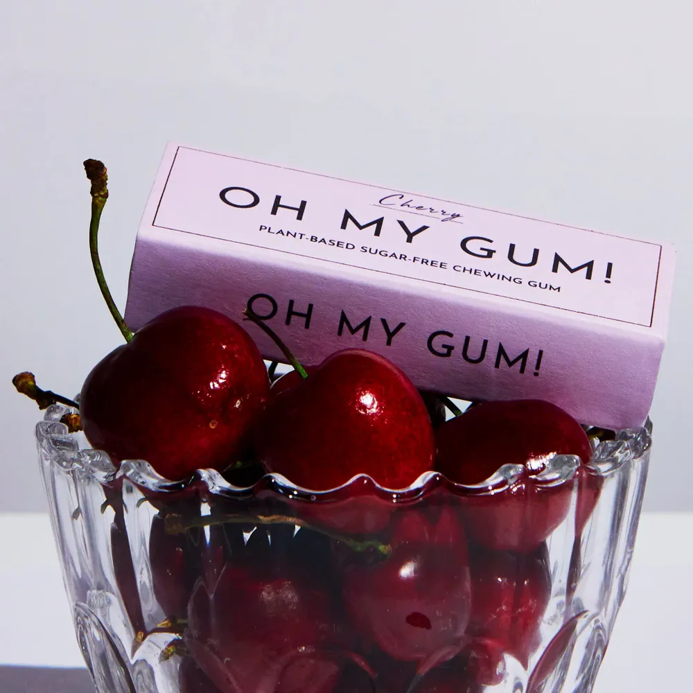 Confiserie - OH MY GUM ! Chewing à la cerise - 12 paquets - OH MY GUM !