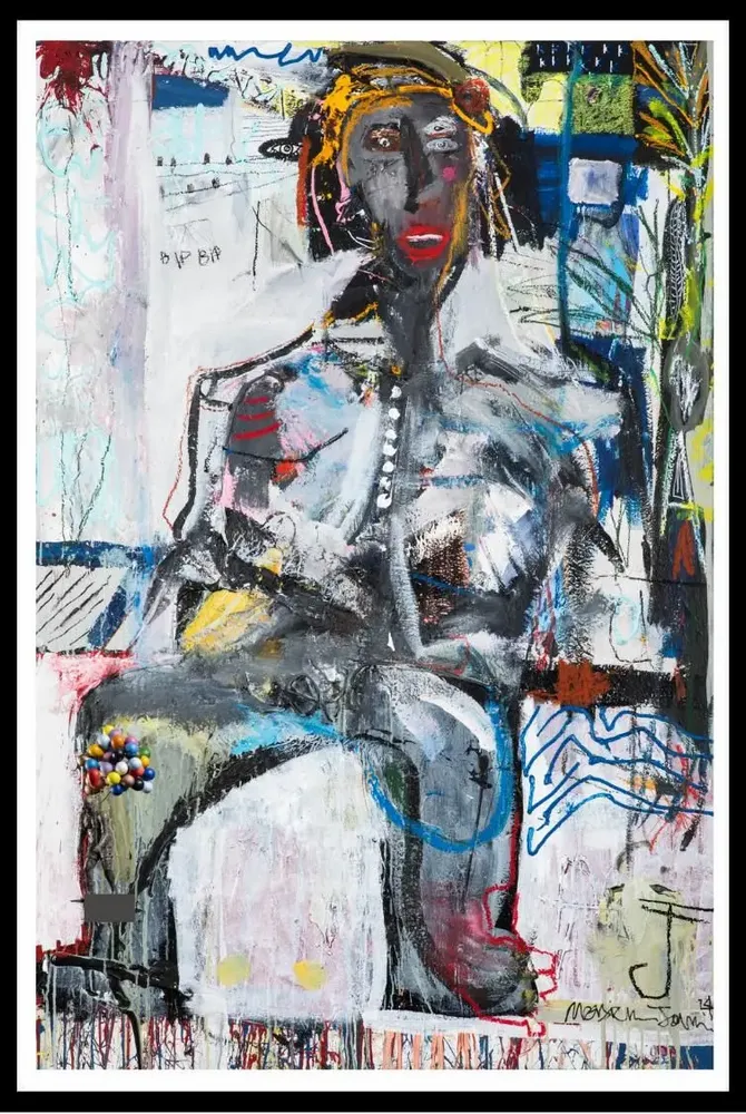 Paintings - Painting\" Sun red\” by Monsieur Jamin - GALERIE SEBBAN