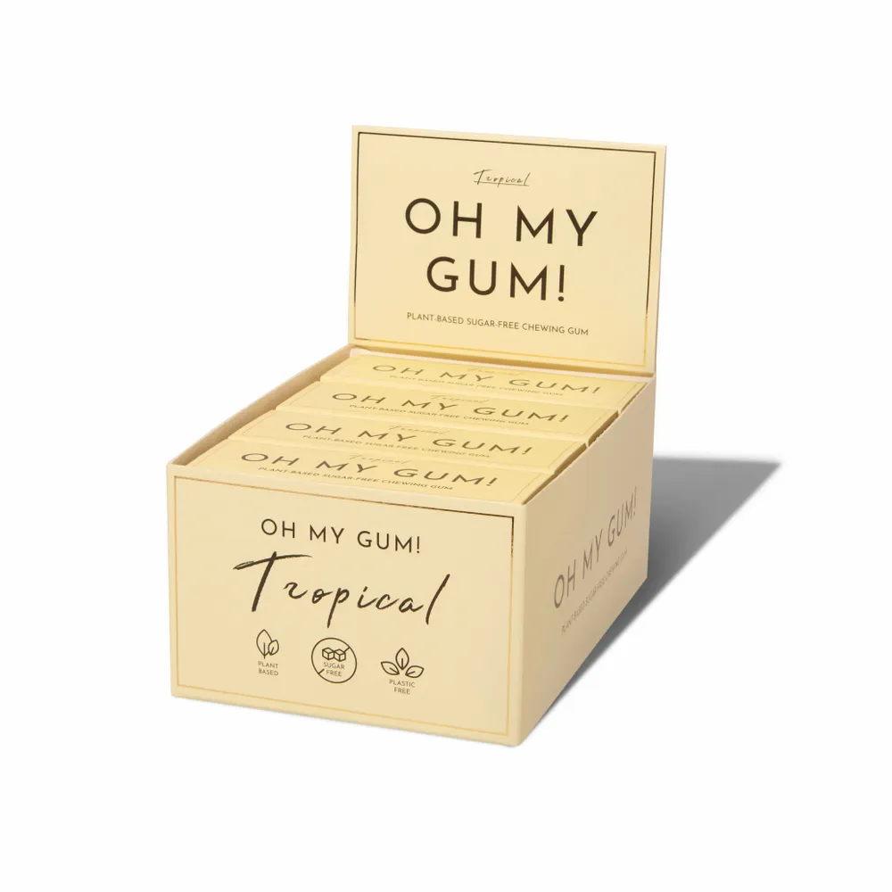 Confiserie - OH MY GUM ! Chewing gum tropicale - 12 paquets - OH MY GUM !