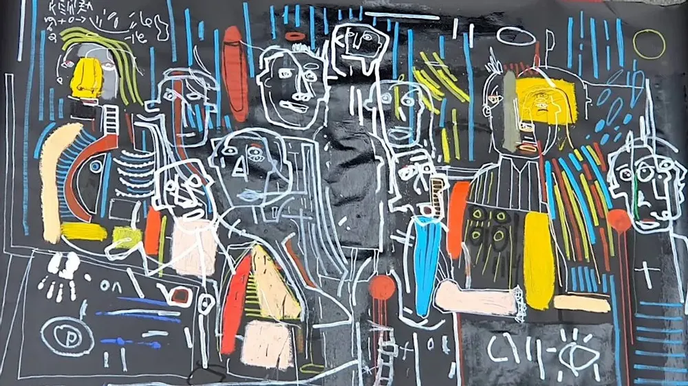 Tableaux - Tableau "Tous ensemble" de Monsieur Jamin - GALERIE SEBBAN