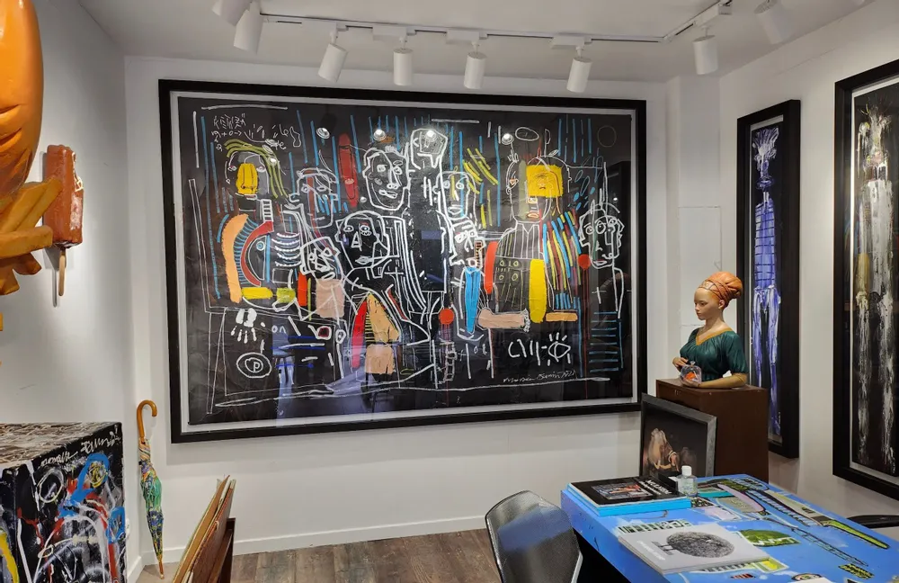 Tableaux - Tableau "Tous ensemble" de Monsieur Jamin - GALERIE SEBBAN