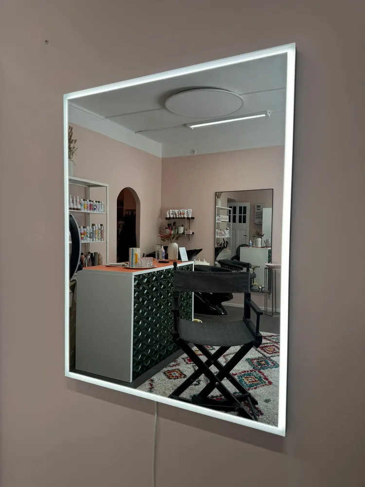 Bathroom mirrors - Full Lux Square LED Mirror (50x90cm) - SCANDINAVIAN GLASSFACTORY