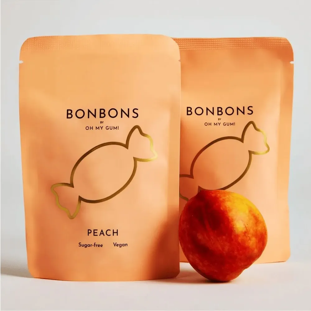 Confiserie - Bonbon à la pêche par OH MY GUM ! 15 sachets - OH MY GUM !