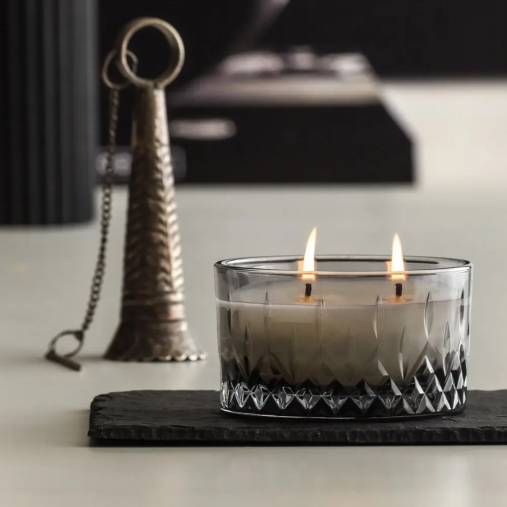 Candles - Dark Pastel Set of 3 - Vanilla Scented Candle 390 g. - RUBY