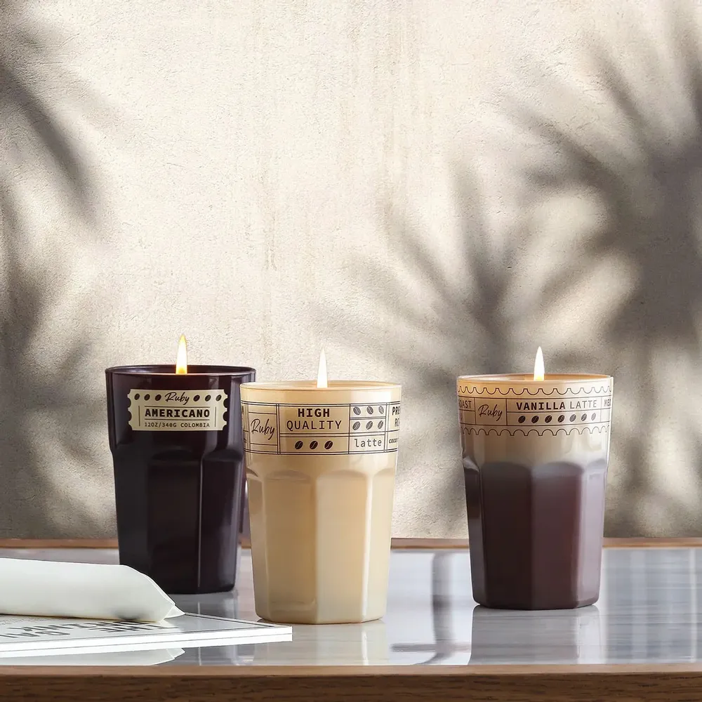 Candles - Brew&Bloom Set of 3 - Lab Coffee Scented Candle 795 g. - RUBY