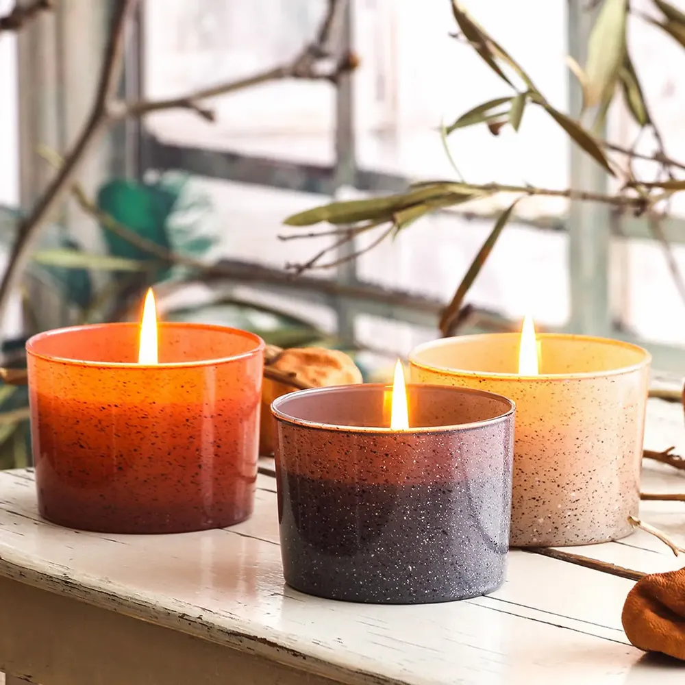 Candles - Unique Style Brown - Apple Cinnamon Scented Candle 120 g. - RUBY
