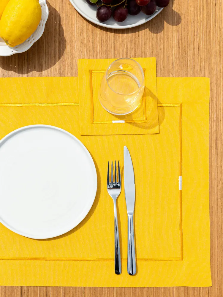 Table linen - Yaz Placemat - Mustard - ATELIER 99