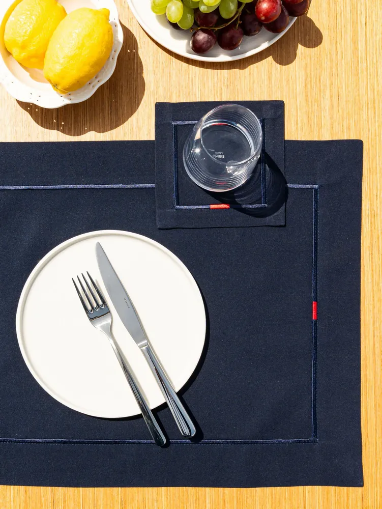 Table linen - Yaz Placemat - Navy Blue - ATELIER 99