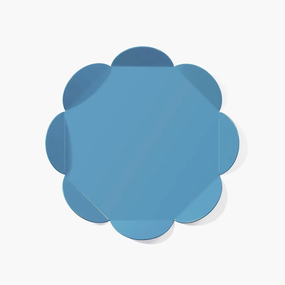 Plats et saladiers - Plateau Fleur – Plateau de service graphique en métal - ISUWA