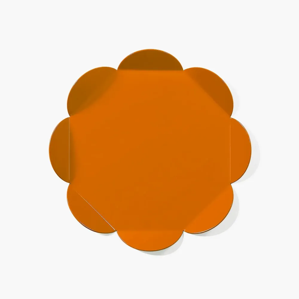 Plats et saladiers - Plateau Fleur – Plateau de service graphique en métal - ISUWA