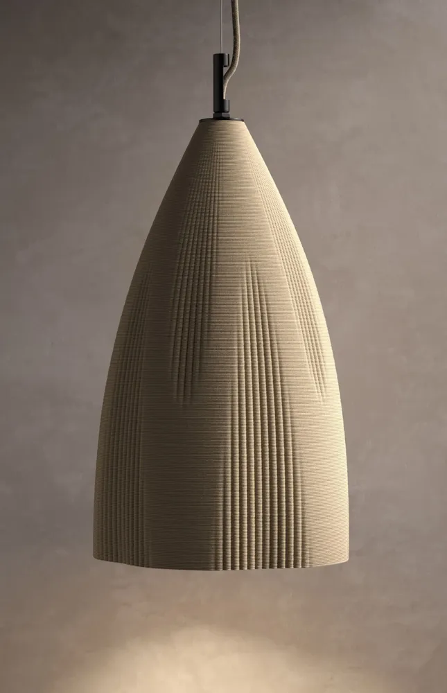 Suspensions - WHALEBONE - Lampe suspendue imprimée en 3D en céramique - KERAMIK