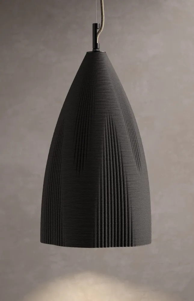 Suspensions - WHALEBONE - Lampe suspendue imprimée en 3D en céramique - KERAMIK