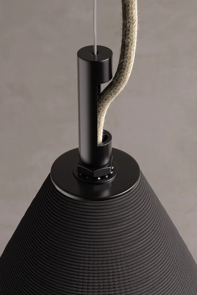 Suspensions - WHALEBONE - Lampe suspendue imprimée en 3D en céramique - KERAMIK