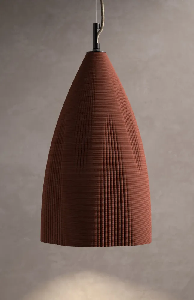 Suspensions - WHALEBONE - Lampe suspendue imprimée en 3D en céramique - KERAMIK