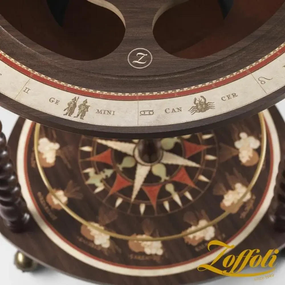 Chariots pour restaurants - Globe bar Explora Old White - ZOFFOLI MAPPAMONDI