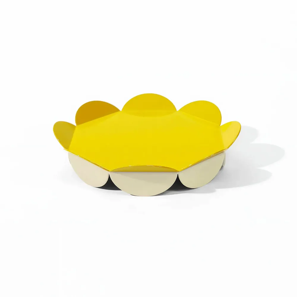 Platter and bowls - Flower Serving Stand M – Sculptural Medium Centerpiece - ISUWA