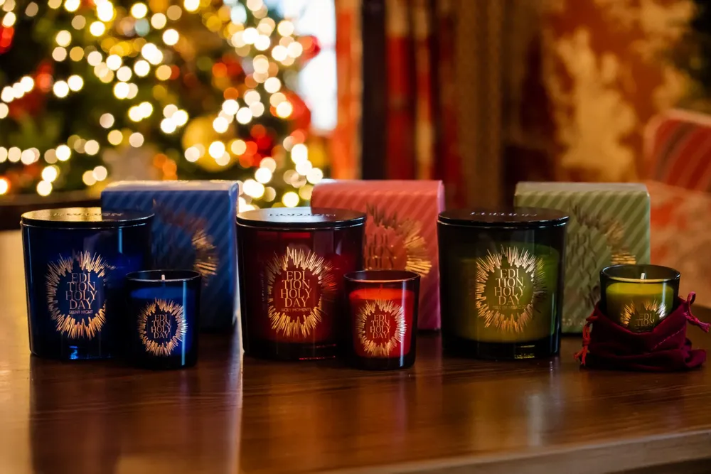 Bougies - Bougie de Noël en cire de soja parfumée faite à la main avec couvercle - EDITION FRAGRANCES