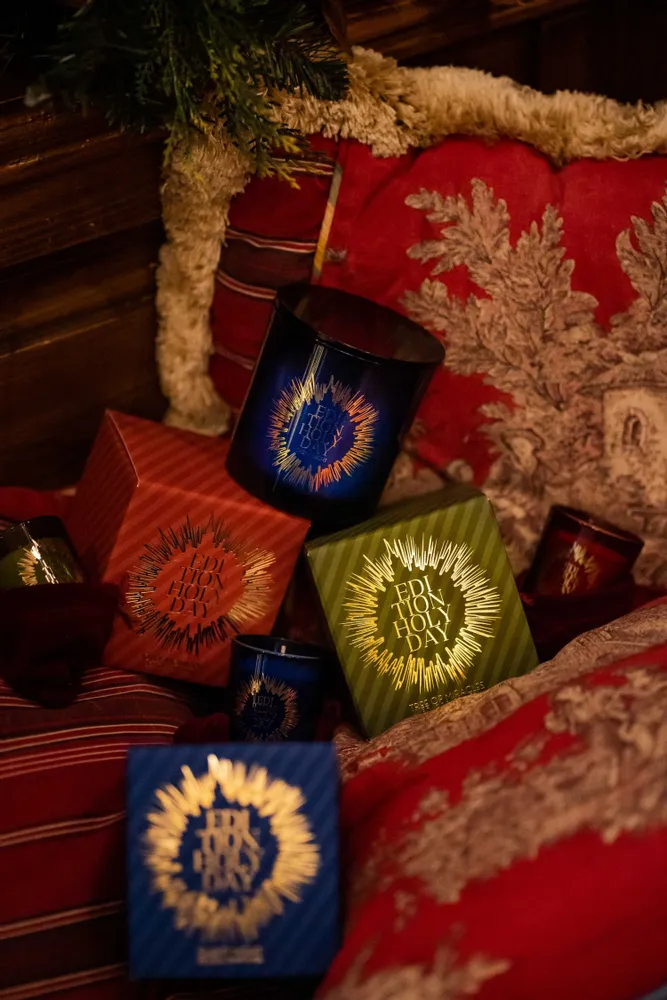 Bougies - Bougie de Noël en cire de soja parfumée faite à la main avec couvercle - EDITION FRAGRANCES