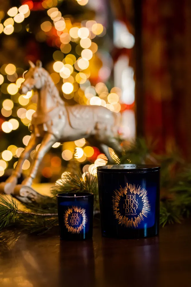 Bougies - Bougie de Noël en cire de soja parfumée faite à la main avec couvercle - EDITION FRAGRANCES