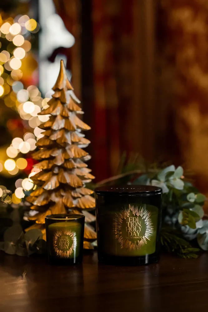Bougies - Bougie de Noël en cire de soja parfumée faite à la main avec couvercle - EDITION FRAGRANCES