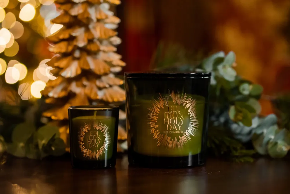 Bougies - Bougie de Noël en cire de soja parfumée faite à la main avec couvercle - EDITION FRAGRANCES