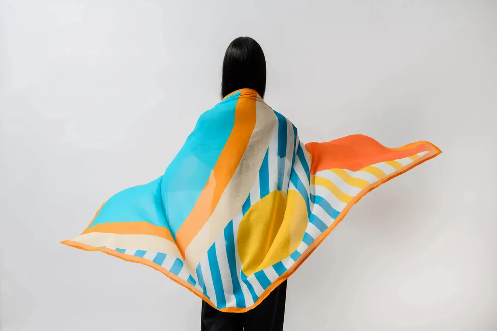 Foulards et écharpes - Abstract Rhapsody Scarf - KORES ACCESSORIES