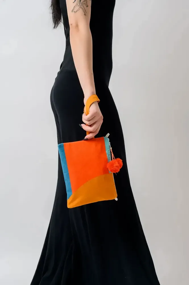 Bags and totes - Visual Chord Pouch Bag - KORES ACCESSORIES