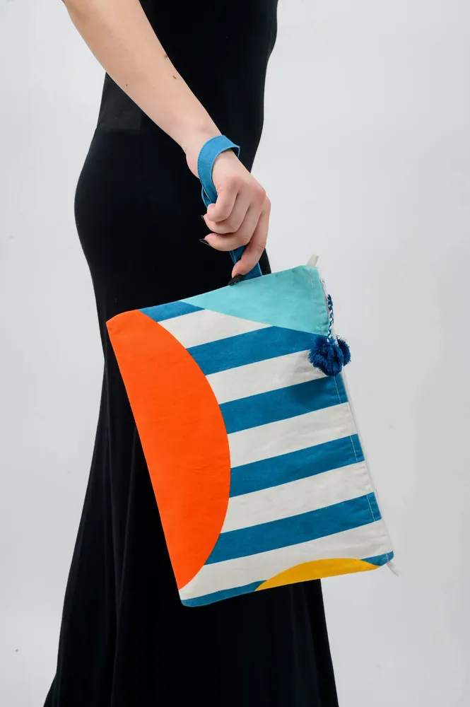 Bags and totes - Abstract Rhapsody Wristlet Bag - KORES ACCESSORIES