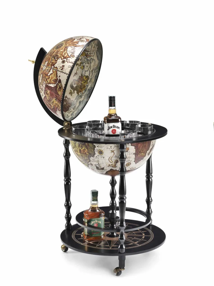 Chariots pour restaurants - Zoffoli Bar Globe Vulcano d.42cm - ZOFFOLI MAPPAMONDI