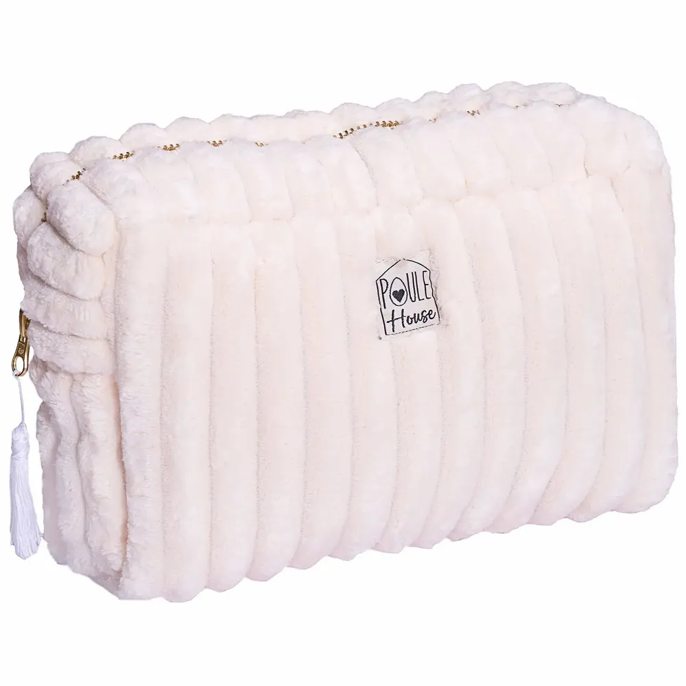 Travel accessories - Quilted Minky Toiletry Bag - POULE HOUSE