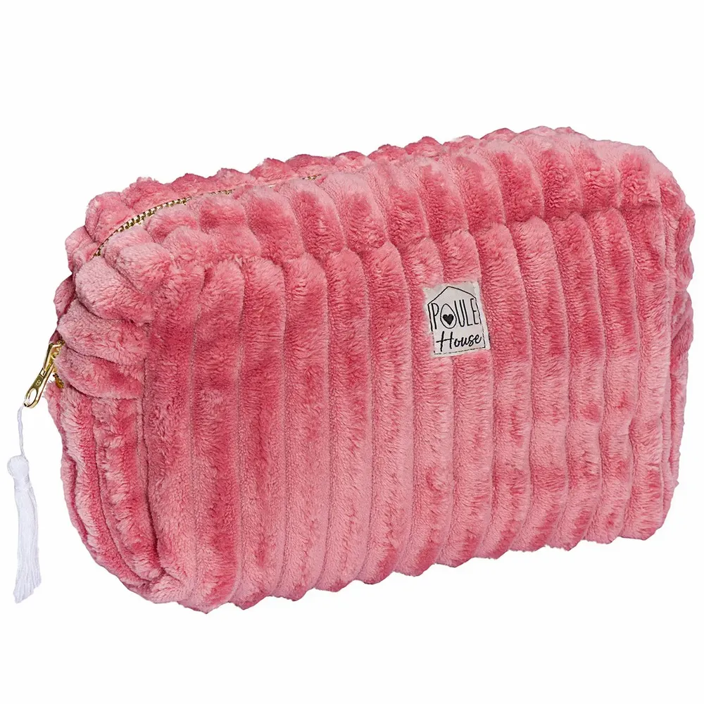 Travel accessories - Quilted Minky Toiletry Bag - POULE HOUSE